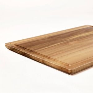 FIGMINT NEW acacia wood carving board with juice groove -natural -14x20